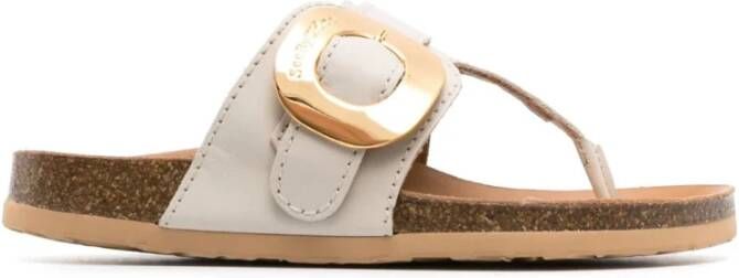 See by Chloé Chany Fussbett Mules See By Chloe Natural Leather Beige Dames