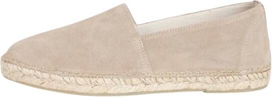 Selected Homme Beige Suède Espadrilles Instappers Beige Heren