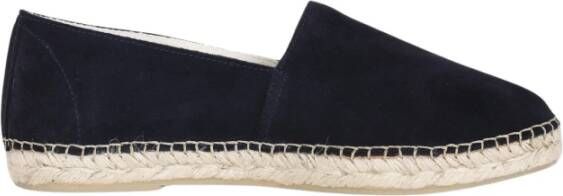 Selected Homme Blauwe Suède Espadrilles Slip-On Blue Heren