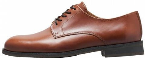 Heren Schoenen voor voor Boots voor Casual boots Pollini Leer Leren Derby Schoenen in het Bruin voor heren 