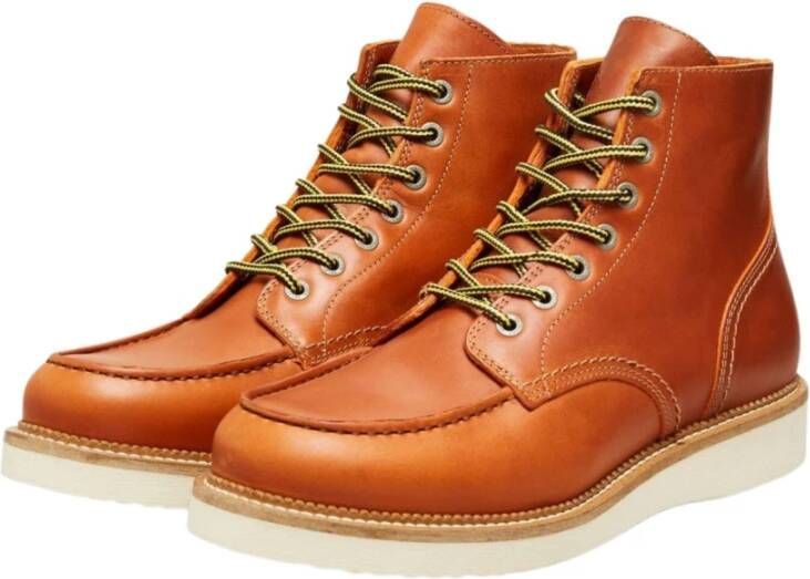 Selected Homme Boots met verdikte naad model 'SLHTEO NEW LEATHER'