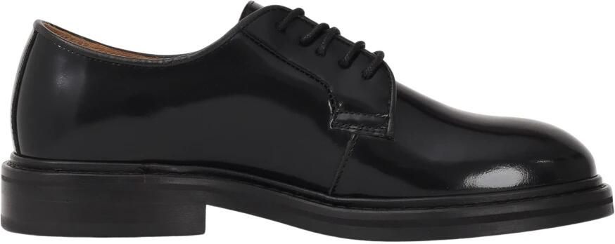 Selected Homme Zwarte leren veterschoenen Black Heren - Foto 3