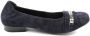 Semler Comfortabele Velours Ballerina's voor Dames - Thumbnail 1