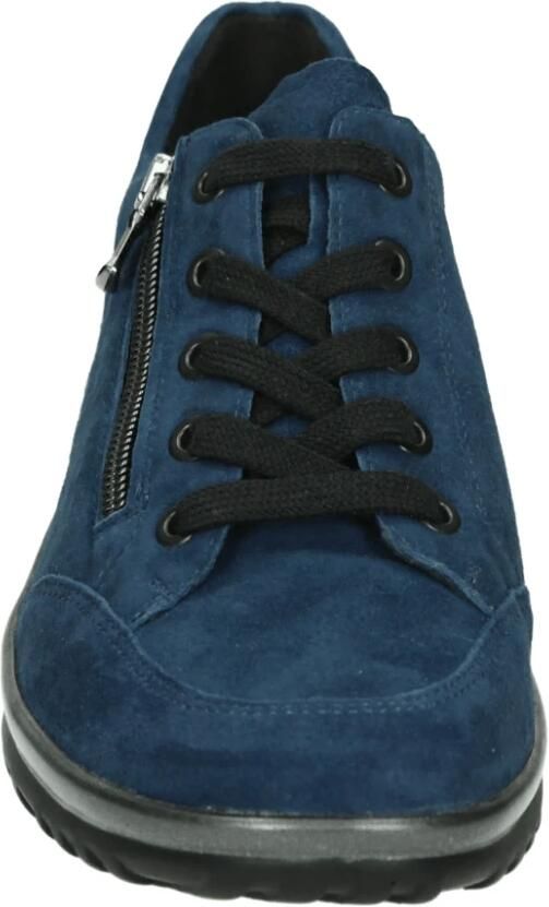 Semler Blauwe Suède Sportieve Lage Schoenen - Foto 2