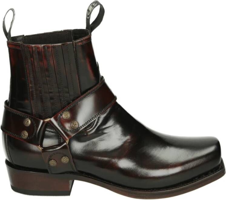 Sendra Bordeaux Leren Herenlaarzen