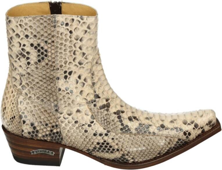 Sendra Bruin Leren Herenlaarzen
