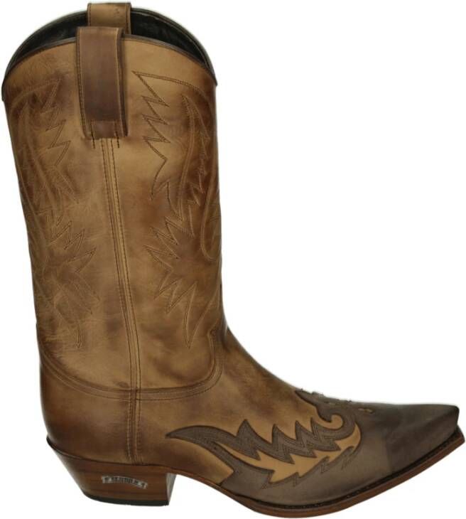 Sendra Bruine leren herenlaarzen