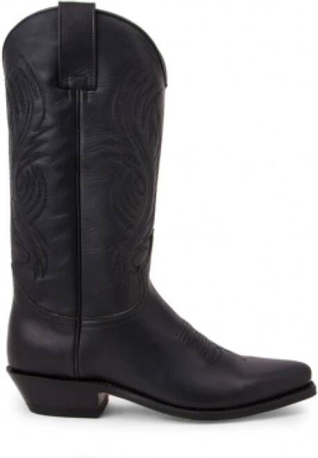 Sendra Cowboy Boots Black Dames