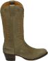 Sendra Western Dameslaars Groen Nubuck Laars - Thumbnail 1