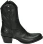 Sendra Western Dameslaars in Zwart Nubuck - Thumbnail 1