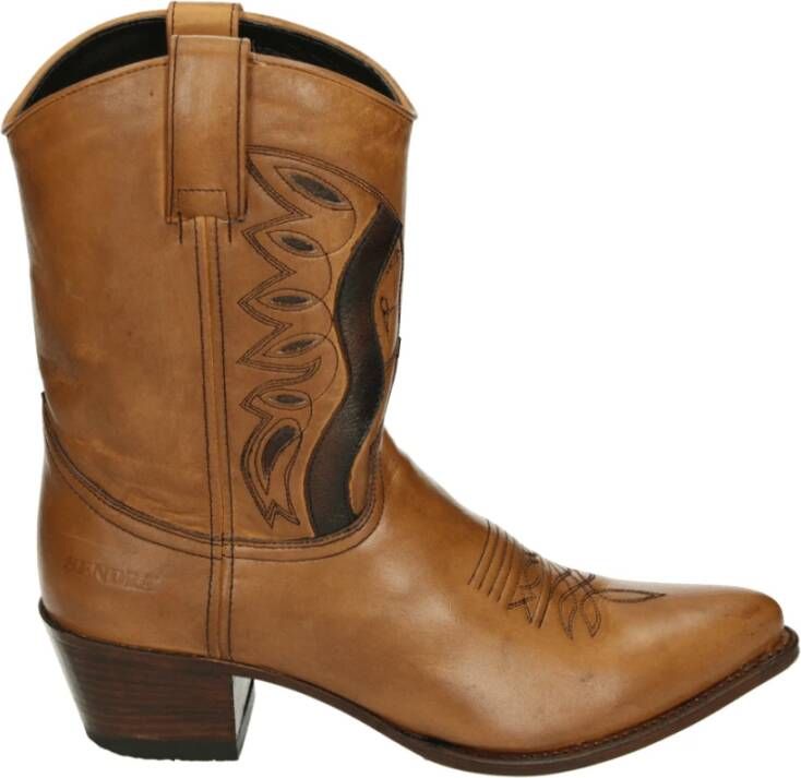 Sendra Western Leren Laars Cognac