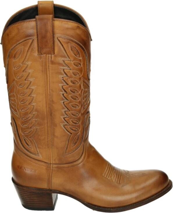 Sendra Western Leren Laars Cognac Kleur