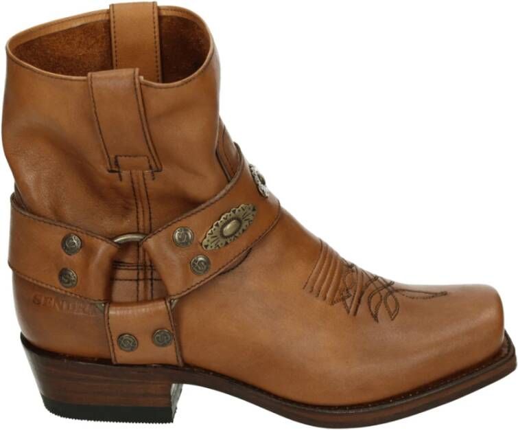 Sendra Western Leren Laars Cognac Kleur