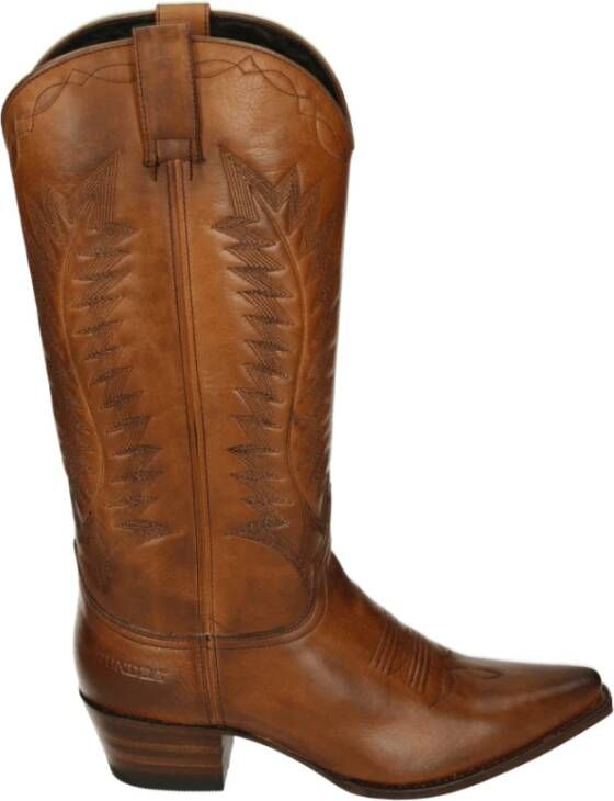Sendra Western Leren Laars Cognac Kleur