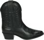 Sendra Western Leren Laars Zwart - Thumbnail 1