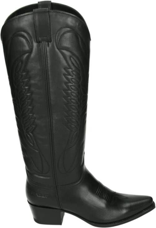 Sendra Western Zwarte Leren Laars