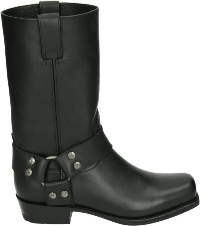 Sendra Westernlaars Zwart Leer