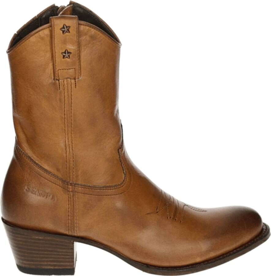 Sendra Westerse Leren Laars Cognac Kleur
