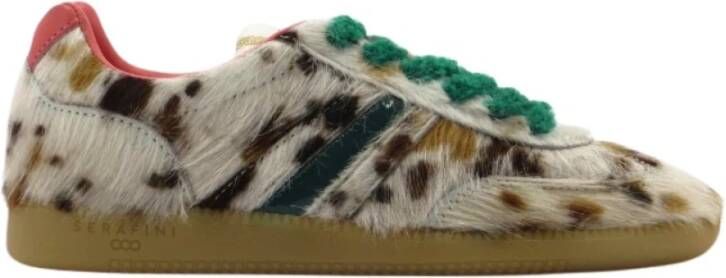 Serafini Cavallino sneaker in roze groen