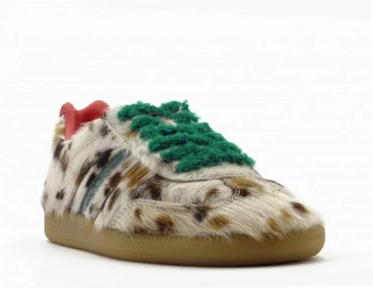 Serafini Cavallino sneaker in roze groen - Foto 4