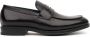 Serengeti Zwarte Leren Formele Platte Schoenen - Thumbnail 1
