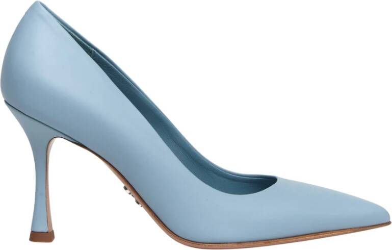 Sergio Levantesi Blauwe Leren Dames Decolleté Schoenen