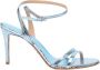 Sergio Levantesi Celestial blauwe leren sandaal 8 cm hak Blue Dames - Thumbnail 1