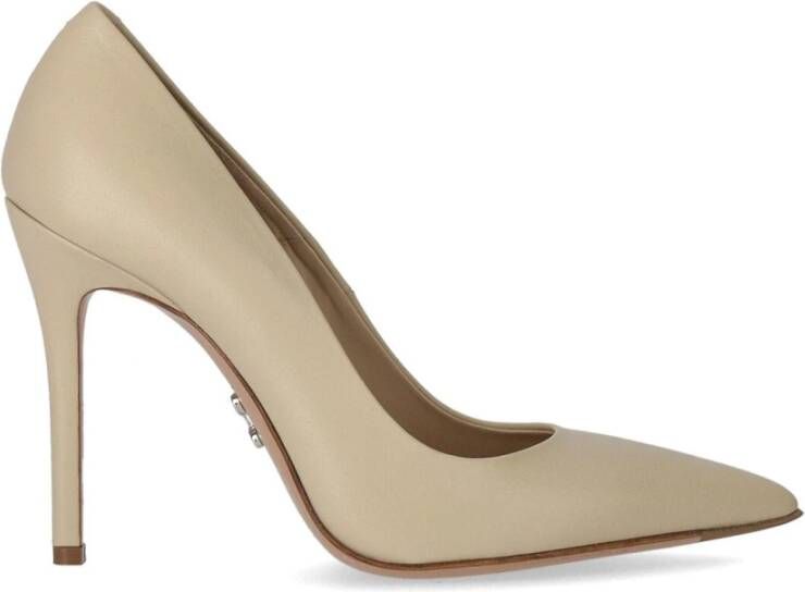 Sergio Levantesi Crèmekleurige Leren Stiletto Pump Beige Dames