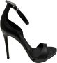 Sergio Levantesi Enkelband Leren Sandalen Black Dames - Thumbnail 1