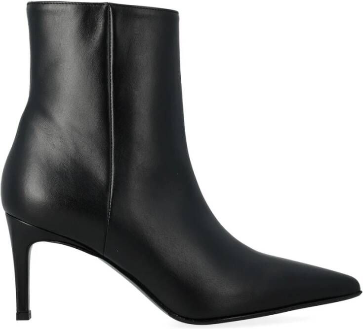 Sergio Levantesi Handgemaakte leren enkellaars in zwart - Foto 2