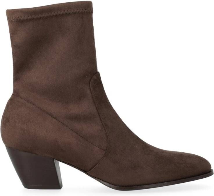 Sergio Levantesi Handgemaakte Suède Enkellaarzen Paloma56 Bruin - Foto 2