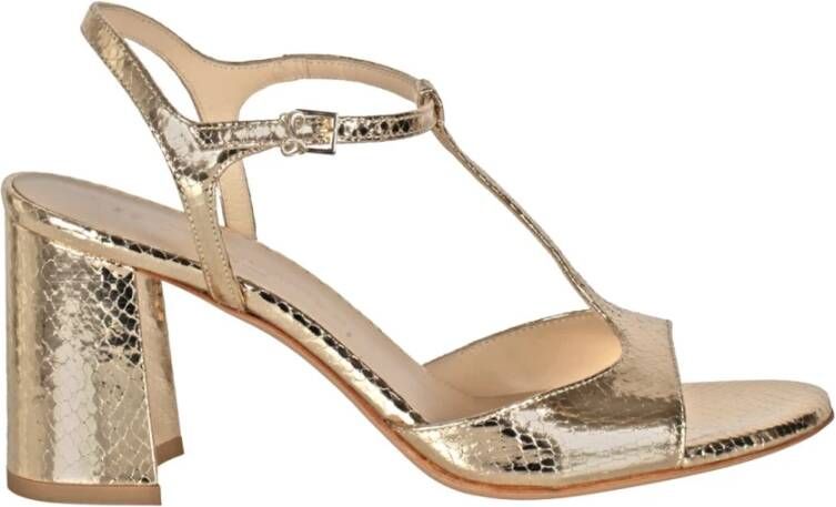 Sergio Levantesi Platina Slangen Stijl Sandalen