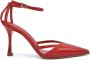 Sergio Levantesi Rode lakleren slingback hakken - Thumbnail 1