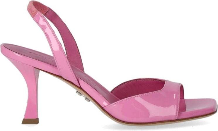 Sergio Levantesi Roze Glanzend Leren Irene Sandalen Pink Dames