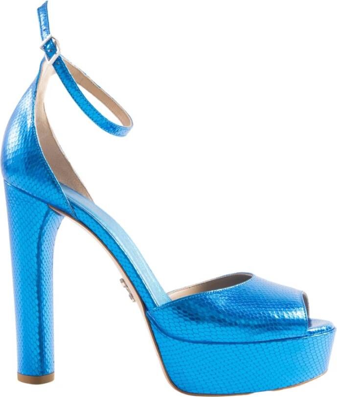 Sergio Levantesi Sandalen met hoge hakken Blauw Dames