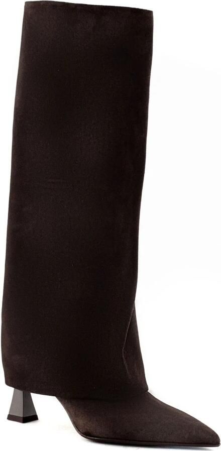 Sergio Levantesi Bruine Suède Laarzen met Puntige Neus