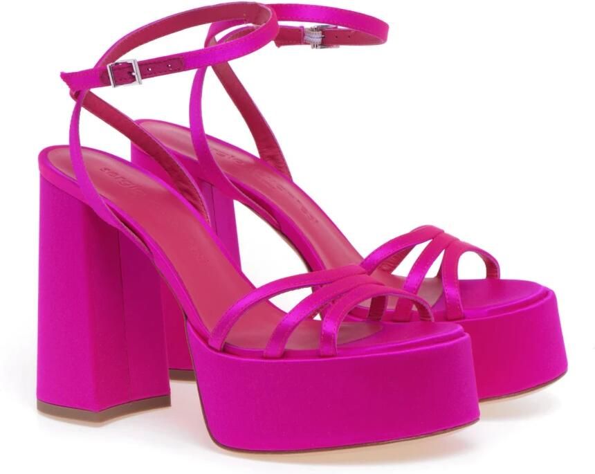 Sergio Levantesi Vanilla Satin Sandal - Foto 5