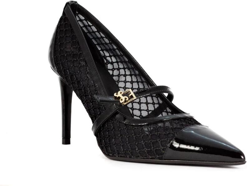 Sergio Levantesi Zwarte Lakleren Pumps met Gouden Gesp