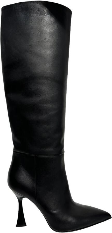 Sergio Levantesi Zwarte leren hoge schacht laarzen - Foto 2