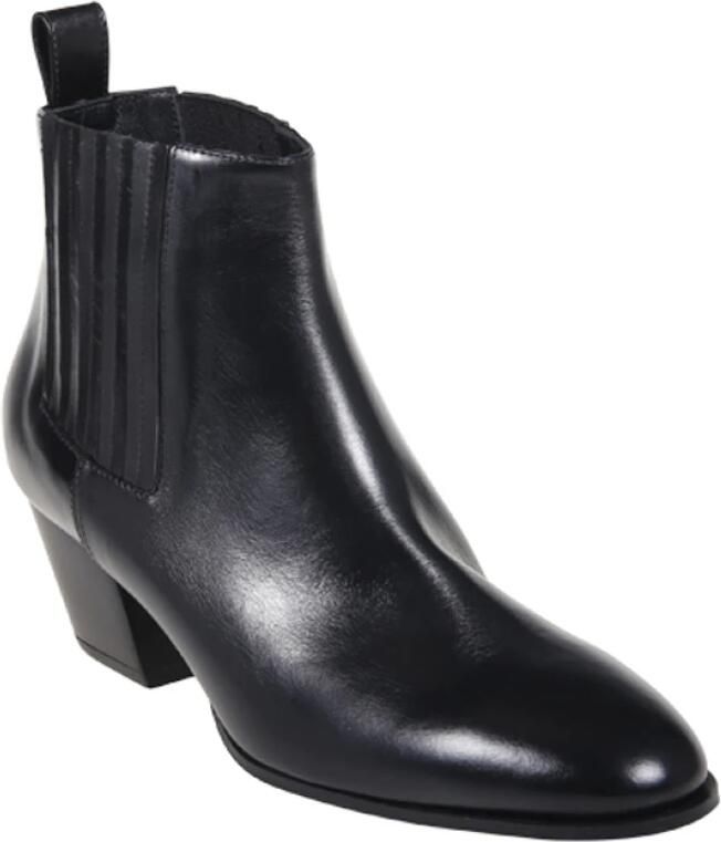 Sergio Levantesi Zwarte leren Perla56 laars