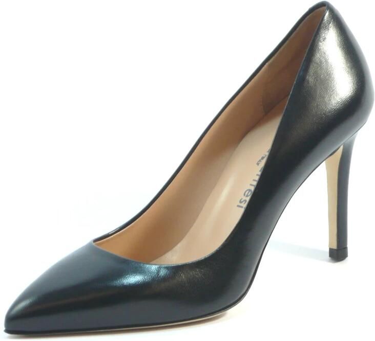 Sergio Levantesi Zwarte Leren Pumps