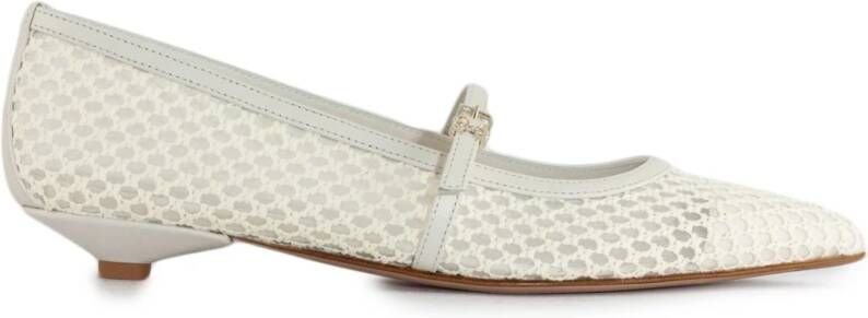 Sergio Levantesi Witte Flora Ballerina Juweelschoenen