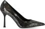 Sergio Levantesi Hoge hakken Musa Black Silver Pump in zwart - Thumbnail 1