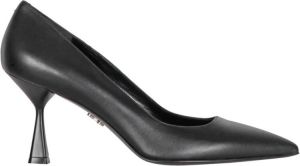 Sergio Levantesi Zwarte Cashmere Julia Leren Pumps Zwart Dames