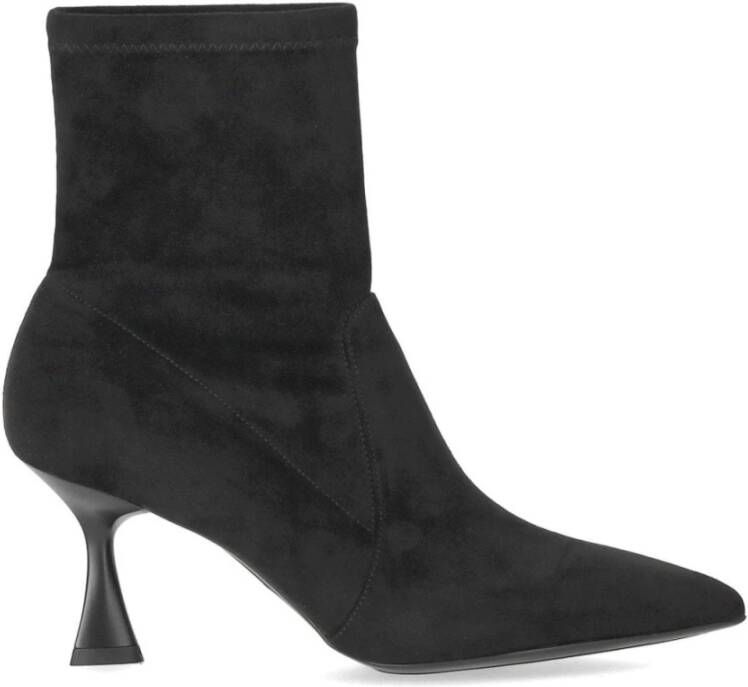Sergio Levantesi Zwarte Enkellaars met Suède Effect