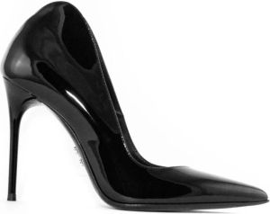 Sergio Levantesi Zwarte lakleren pumps met puntige neus Zwart Dames