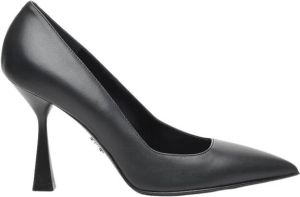 Sergio Levantesi Zwarte Leren Decolté 9 cm Hak Zwart Dames