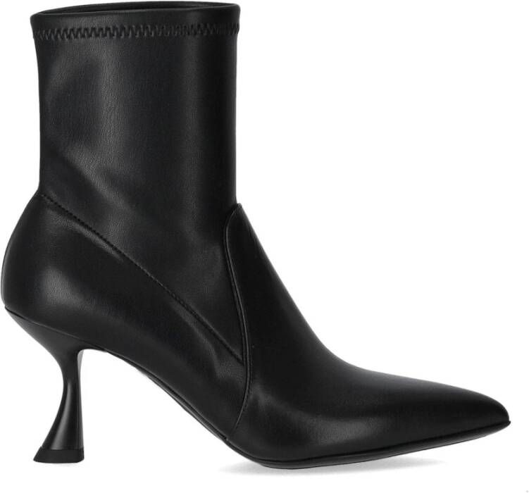Sergio Levantesi Boots Junny Black Heeled Ankle Boot in zwart