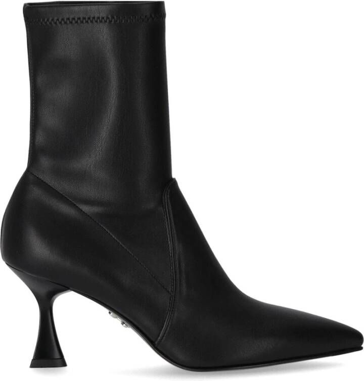 Sergio Levantesi Boots Janet Black Heeled Ankle Boot in zwart