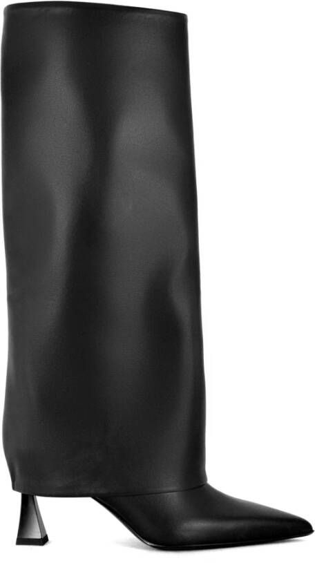Sergio Levantesi Zwarte Leren Puntige Neus Laarzen - Foto 2